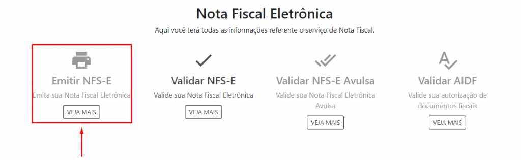 Emissão de NFS-e - Manual da NFS-e